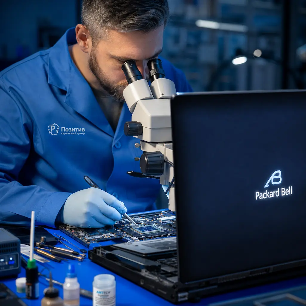 Замена видеокарты ноутбука Packard Bell в Одинцово