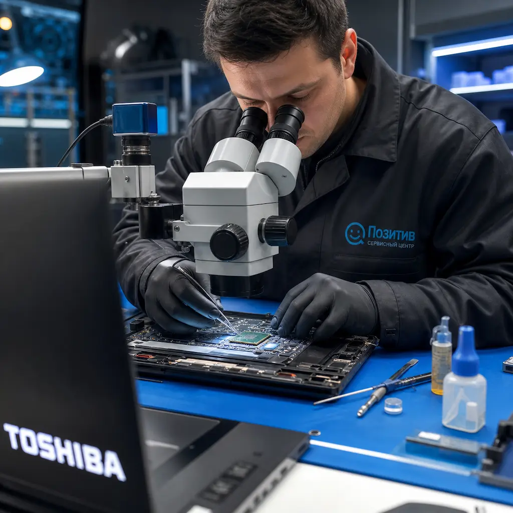 Замена видеокарты ноутбука Toshiba в Одинцово