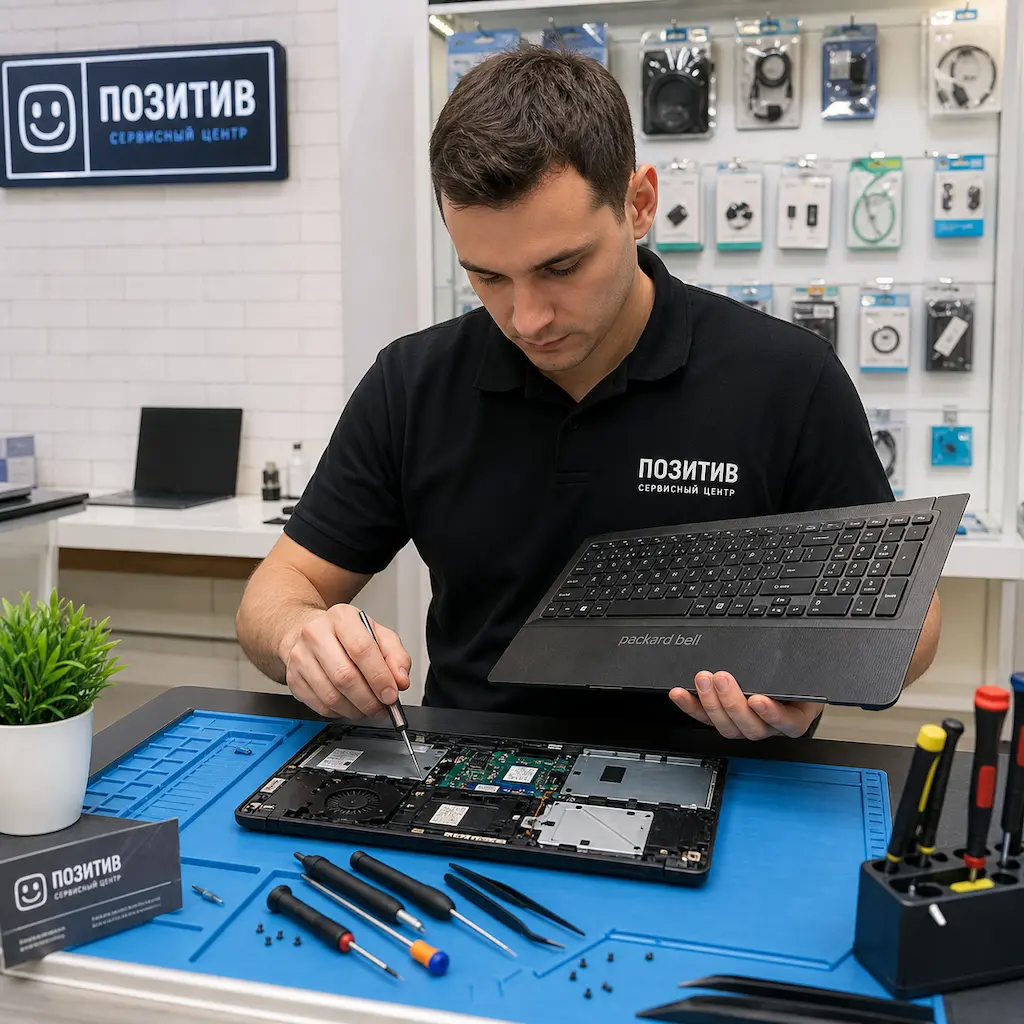 заменить клавиатуру на ноутбуке Packard Bell в Одинцово