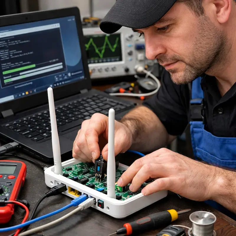 Перепрошивка WiFi роутера в Одинцово