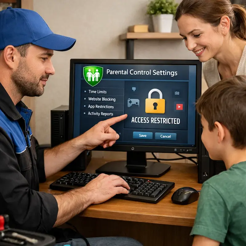 Родительский контроль на компьютере и ноутбуке в Одинцово