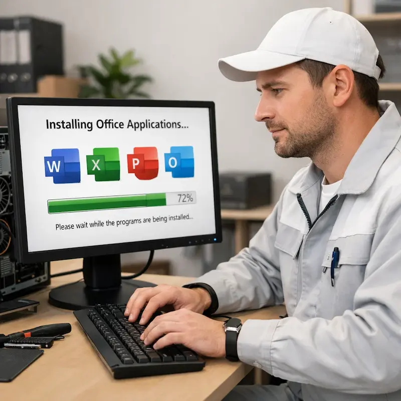 установка офисных программ на компьютер в Одинцово