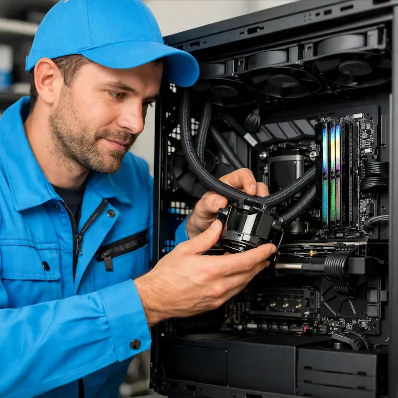 Установка СЖО на ПК в Одинцово