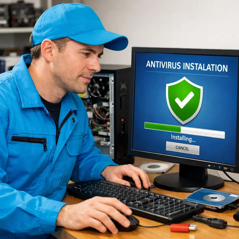 Установка антивируса на ноутбук в Одинцово