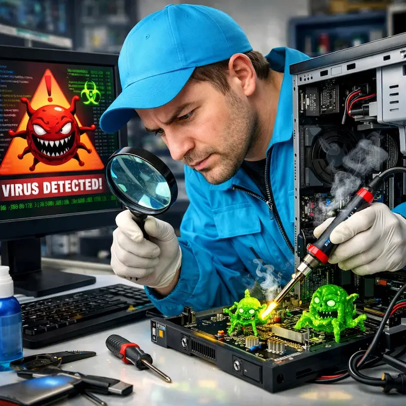 Вылечить компьютерный вирус в Одинцово