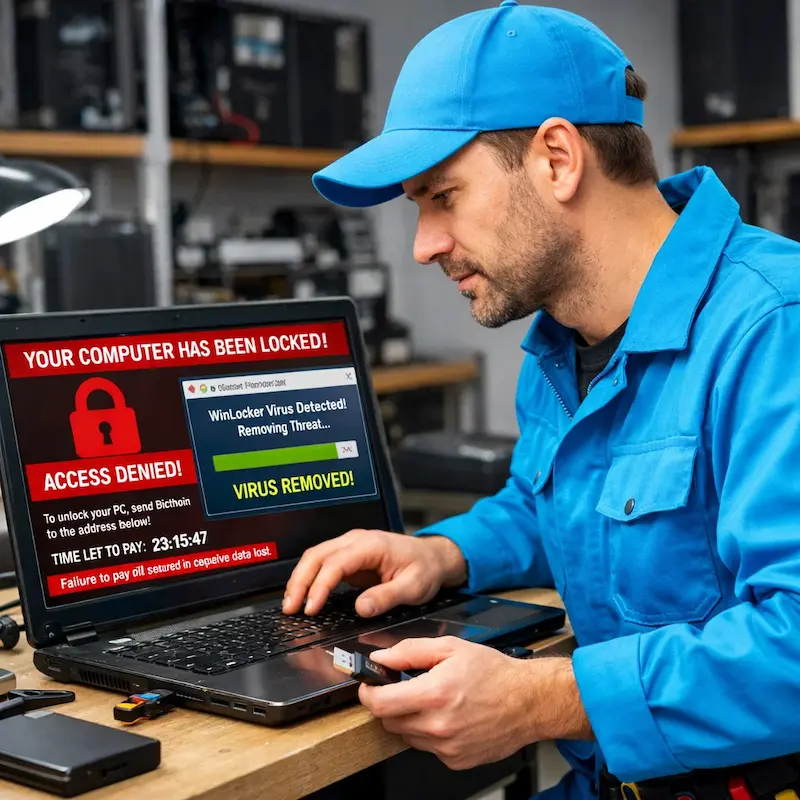 Поможем разблокировать компьютер и ноутбук в Одинцово